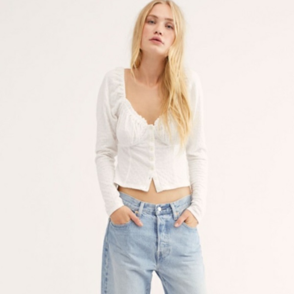 Free People Cropped Long sleeve
